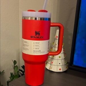 Stanley Bold Red Travel Mug with Handle